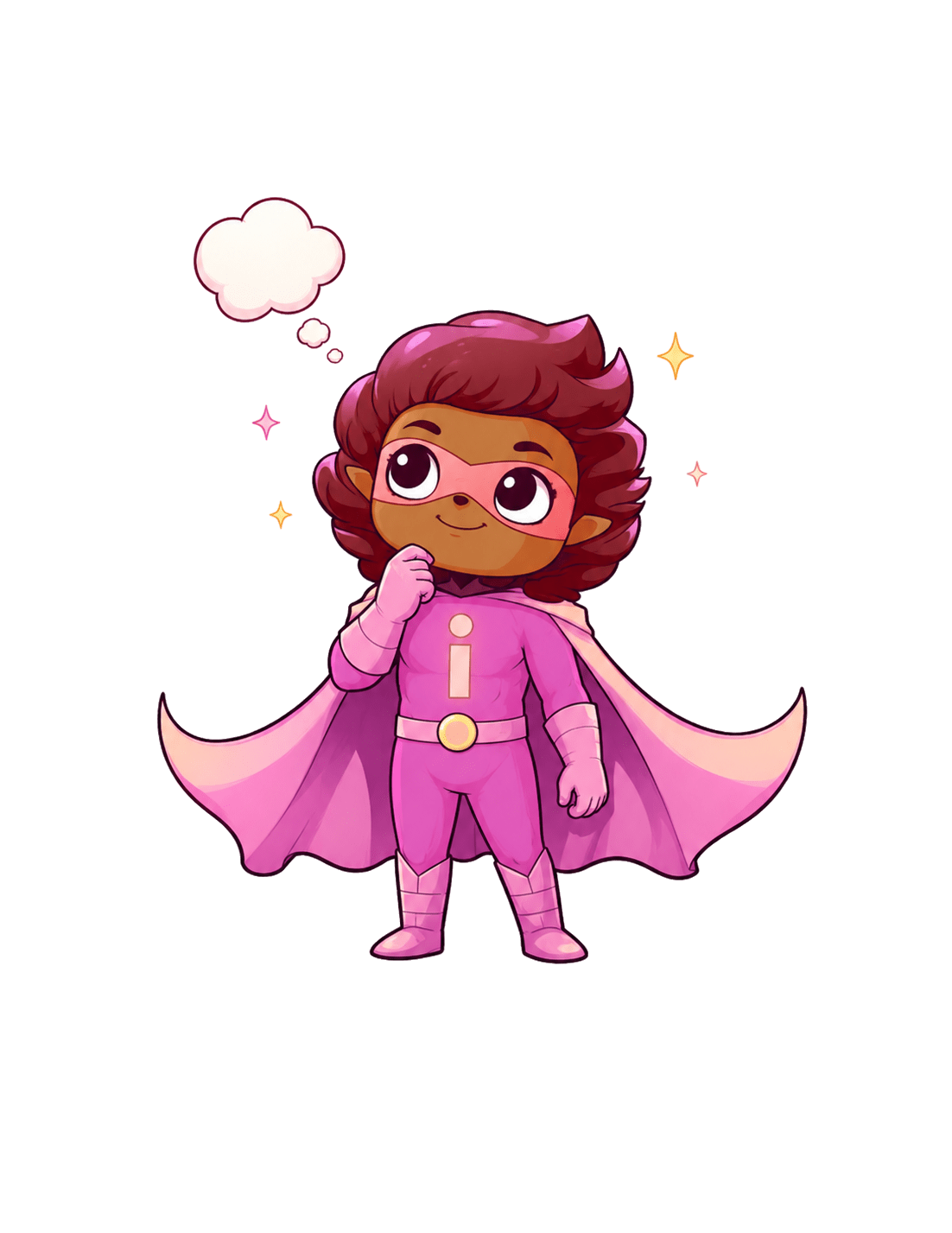 Imaginative I, vowel superhero