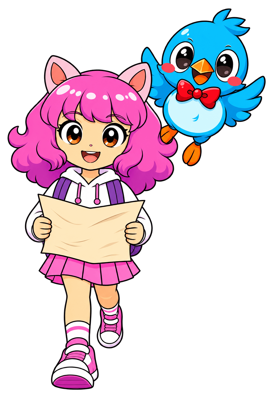 CeCe and Mayor Blue walking together