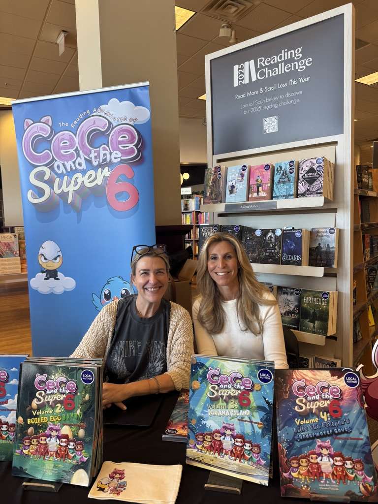 Shawna and Lianne at a bookstore signing event