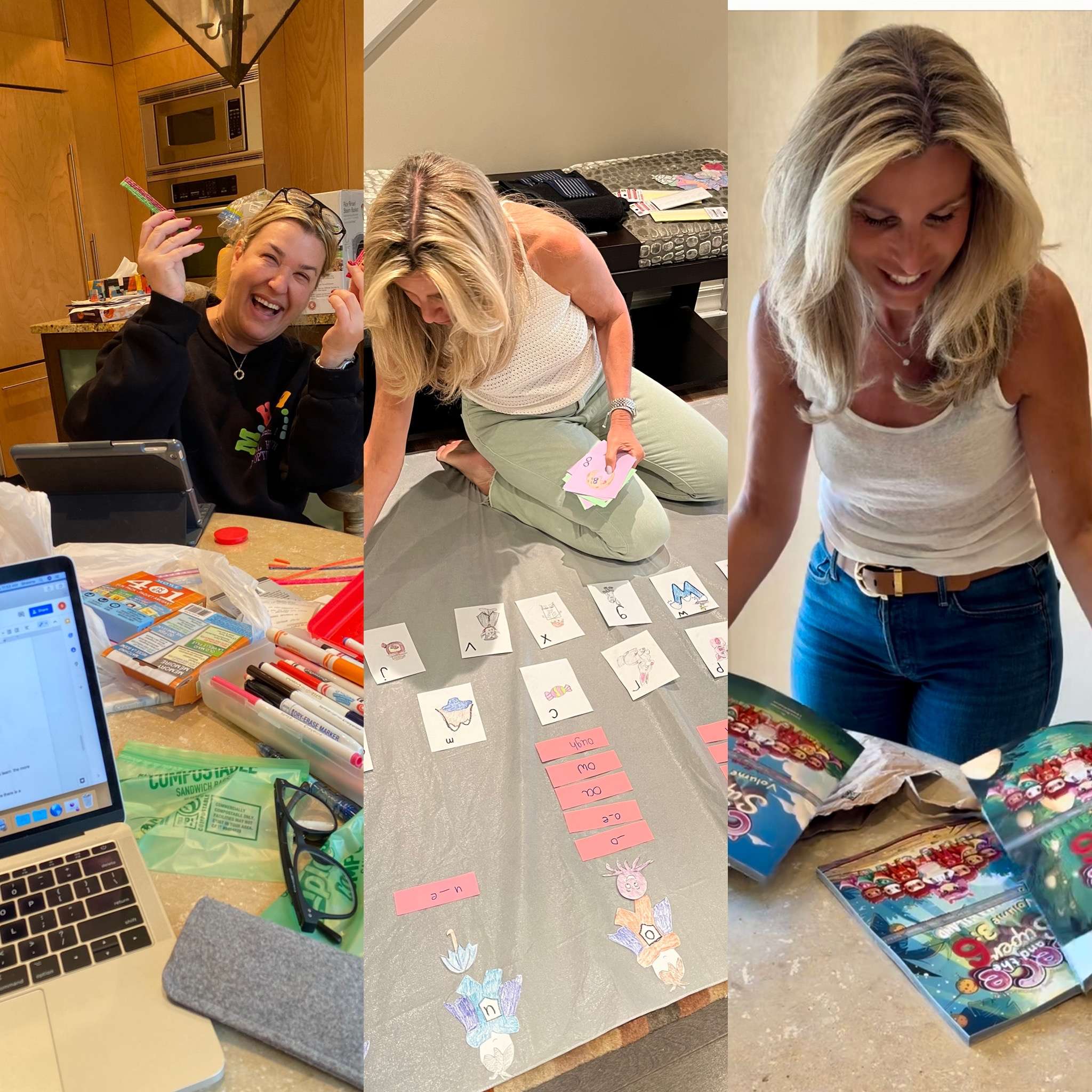 Shawna and Lianne behind the scenes creating CeCe and the Super 6