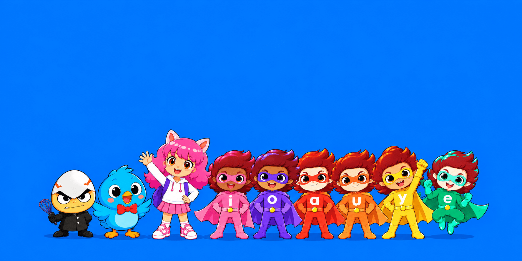 CeCe and the Super 6 characters